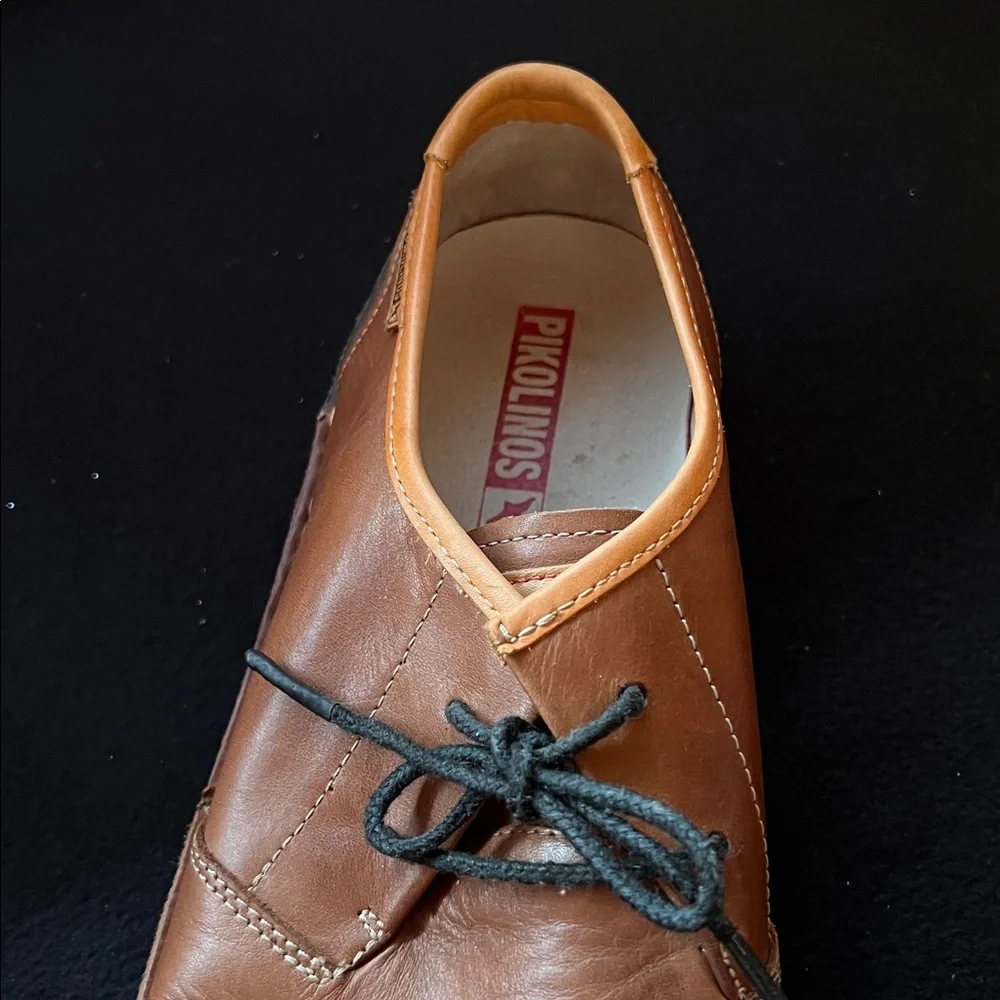 Santiago Brown Men’s Pikolinos Leather Shoes Size 45